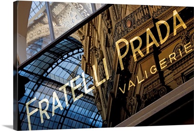Italy, Lombardy, Milan, Galleria Vittorio Emanuele II, Prada store