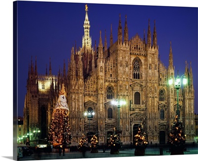 Italy, Milan, The Cathedral at Christmas
