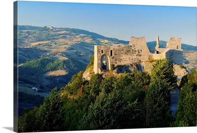 Italy, Molise, Campobasso district, Castropignano, Evoli castle
