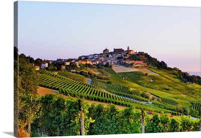 Italy, Piedmont, Cuneo District, Langhe, La Morra, Village And Vineyards