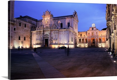 Italy, Puglia, Lecce, Salento, Lecce, Cathedral and Episcopal palace