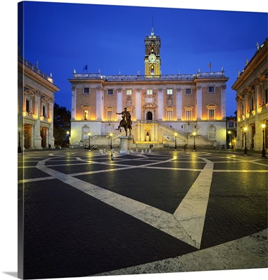 Italy, Rome, Campidoglio, Piazza del Campidoglio, Palazzo Senatorio, Capitol