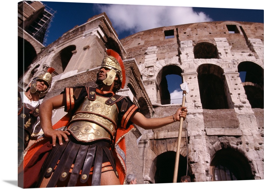 Italy, Rome, Coliseum, Roman Centurion