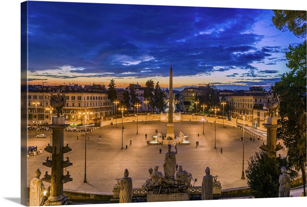 Italy, Latium, Roma district, Rome, Piazza del Popolo.