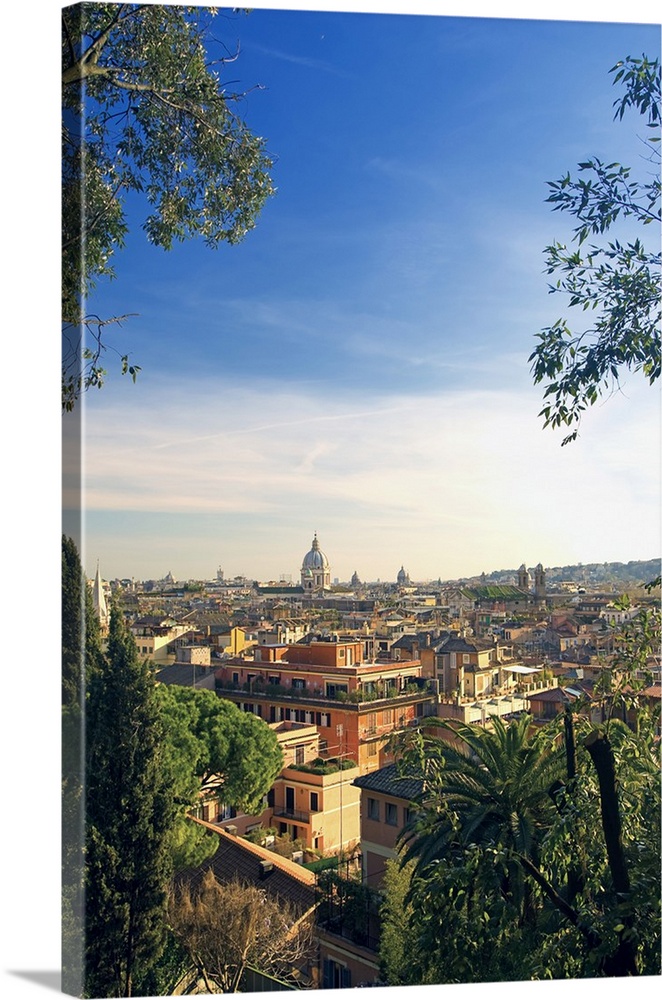 Italy, Rome, Pincian Hill, view from Pincio gardens