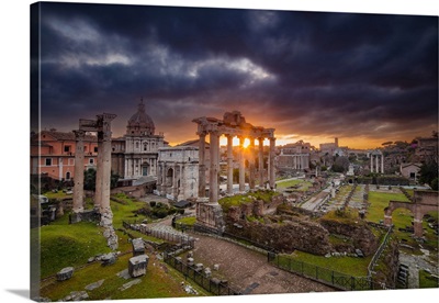 Italy, Rome, Roman Forum, Seven Hills Of Rome