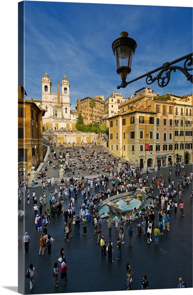 Italy, Latium, Rome, Spanish Steps, Trinit.. dei Monti, Mediterranean area, Roma district, Travel Destination, People in f...