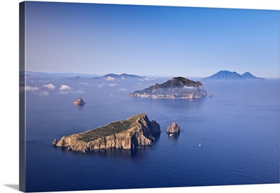 Italy, Sicily, Basiluzzo, Dattilo islets, Lipari and Salina islands