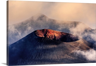 Italy, Sicily, Catania District, Mount Etna, Escriva Crater, La Montagnola Crater