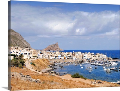 Italy, Sicily, Egadi islands, Marettimo, Overview of the village