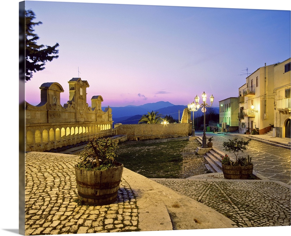 Italy, Sicily, Enna district, Leonforte, Fountain