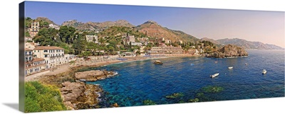 Italy, Sicily, Mediterranean sea, Messina district, Taormina, Mazzaro beach