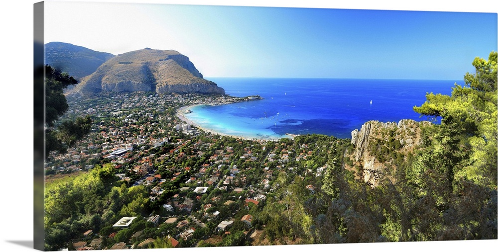 Italy, Sicily, Mediterranean area, Mediterranean sea, Palermo district, Mondello, Mondello beach
