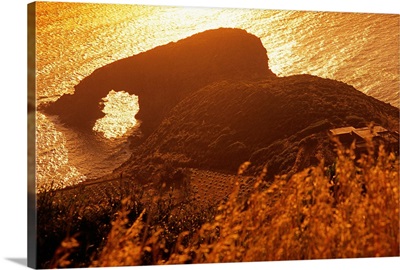 Italy, Sicily, Pantelleria Island, Cala Levante, Arco dell'Elefante (or Elephant Arch)