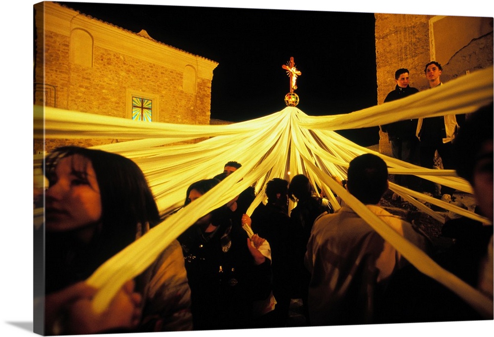 Italy, Sicily, Pietraperzia, Good Friday in Pietraperzia