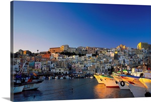 Italy, Sicily, Sciacca, view of harbor image thumbnail