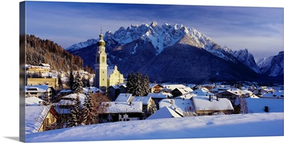 Italy, South Tyrol, Alta Pusteria, Dobbiaco (Toblach) village