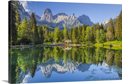 Italy, Trentino-Alto Adige, Fiera Di Primiero, Sudtirol, Dolomites, The Welsperg Lake