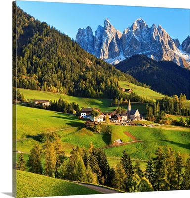 Italy, Trentino-Alto Adige, South Tyrol, Val Di Funes, Santa Maddalena, Alps, Dolomites