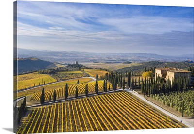 Italy, Tuscany, Brunello Wine Road, Montalcino, Podere Di Argiano, The Villa Bell'aria