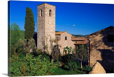 Italy, Tuscany, Chianti, Gaiole in Chianti, Church of Santa Maria di Spaltenna