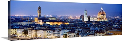 Italy, Tuscany, Florence, Duomo Santa Maria del Fiore, Palazzo Vecchio