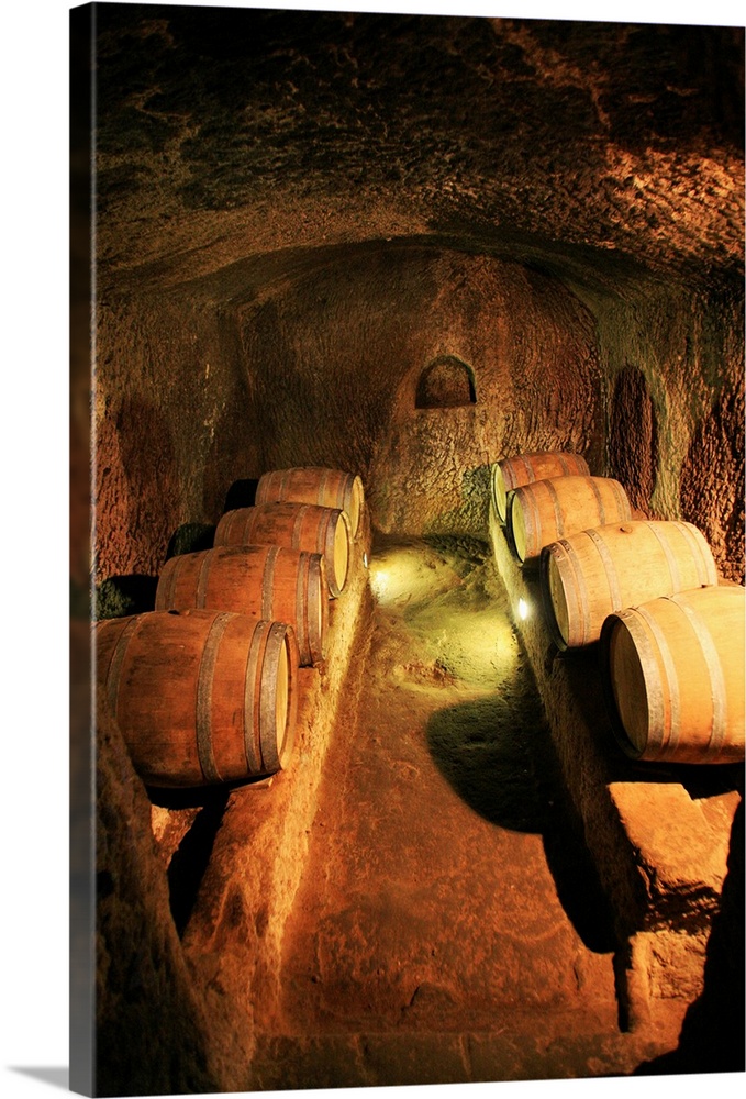 Italy, Tuscany, Maremma, Pitigliano, Mediterranean area, Grosseto district, Travel Destination, Wine cellar dug in the tufo