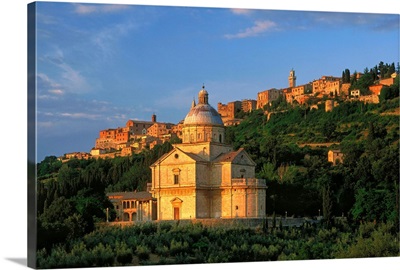 Italy, Tuscany, Montepulciano, Temple of Madonna di San Biagio