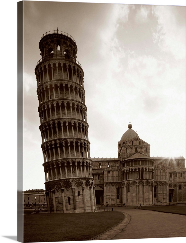Italy, Tuscany, Pisa, Piazza dei Miracoli, Duomo and the Leaning Tower