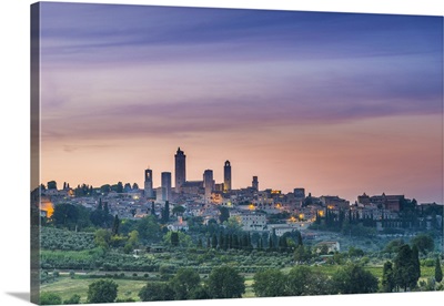 Italy, Tuscany, Siena District, Val d'Elsa, San Gimignano, View Of San Gimignano