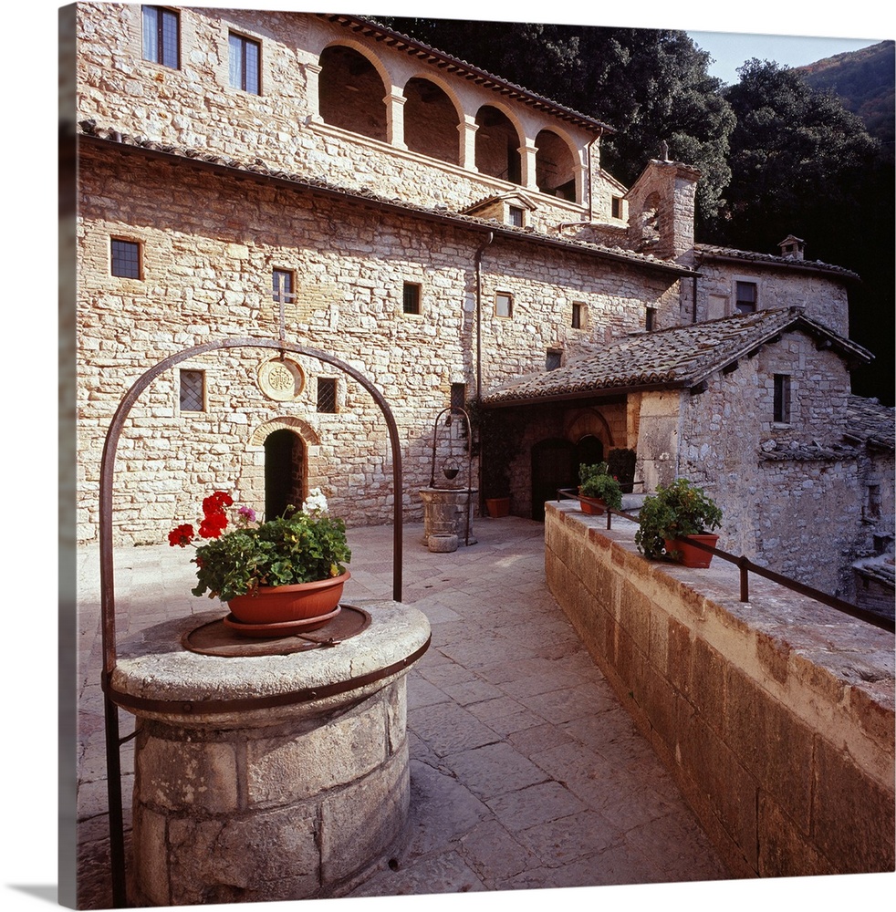 Italy, Umbria, Assisi, Monte Subasio, Eremo delle Carceri