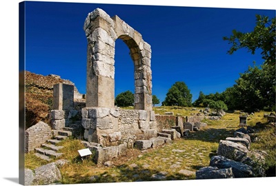 Italy, Umbria, Carsulae, Mediterranean area, Terni district, roman ruins