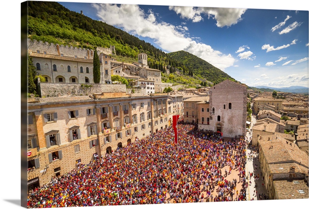 Italy, Umbria, Perugia district, Gubbio, Race of the Candles.
