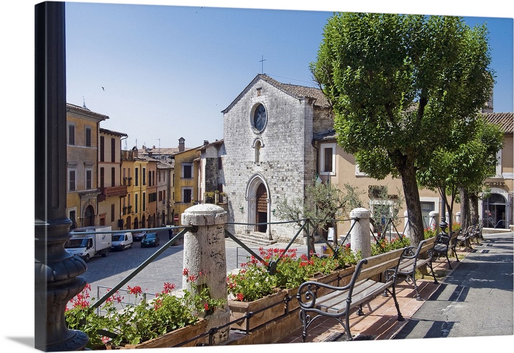 Italy, Umbria, San Gemini, Mediterranean area, Terni district, Travel Destination, piazza san francesco