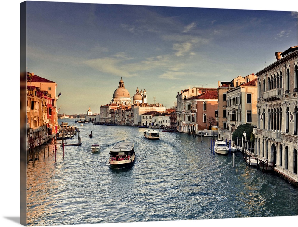 Italy, Veneto, Mediterranean area, Venetian Lagoon, Adriatic Coast, Venezia district, Venice, Venezia, Grand Canal, Santa ...