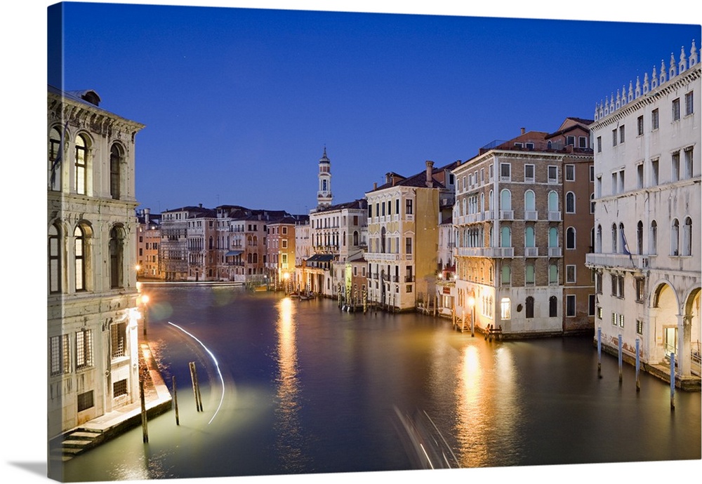 Italy, Veneto, Venice, Grand Canal, View from Rialto Bridge
