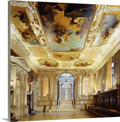 Italy, Veneto, Venice, Scuola Grande dei Carmini, Sala Capitolare