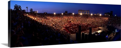 Italy, Veneto, Verona, The Arena, 'Aida', Giuseppe Verdi's opera