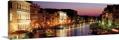 Italy, Venice, Canal Grande, evening