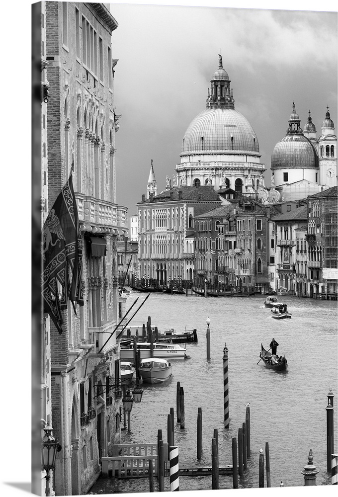 Italy, Veneto, Venezia district, Venice, Grand Canal, Santa Maria della Salute, Venetian Lagoon, Adriatic Coast, Santa Mar...