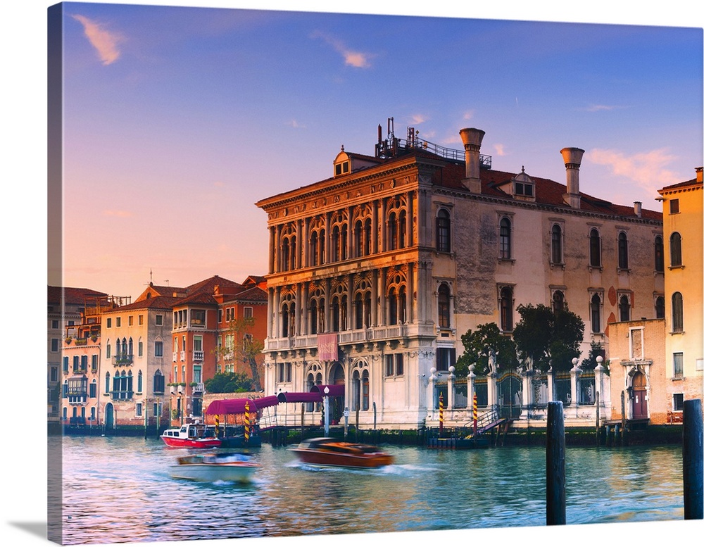 Italy, Venice, Grand Canal, Venetian Lagoon, Adriatic Coast, The Casino, Ca' Vendramin Calergi