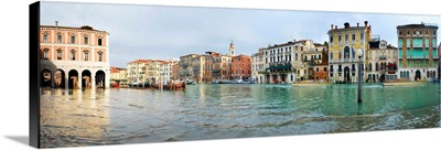 Italy, Venice, Mediterranean area, Venetian Lagoon, Rialto, high tide