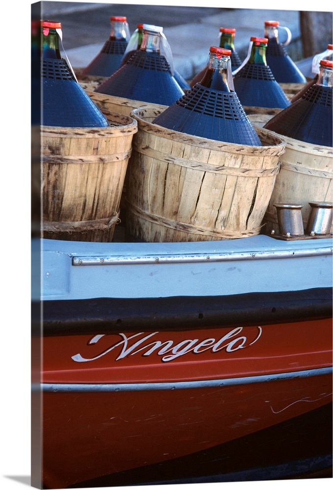 Italy, Venice, Wine barrels