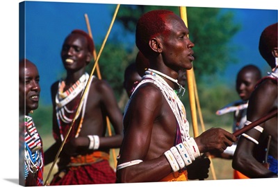 Kenya, Rift Valley, Masai dance