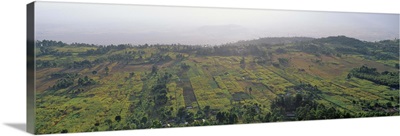 Kenya, Rift Valley, View of the fields