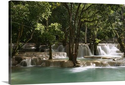 Laos, North Region, Luang Prabang, Louangphrabang, Tad Sae waterfall