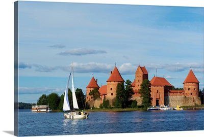 Lithuania, Lietuva, Trakai, Island Castle of Trakai near Vilnius