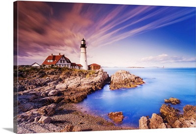 Maine, Cape Elizabeth, New England, The Portland Head Lighthouse