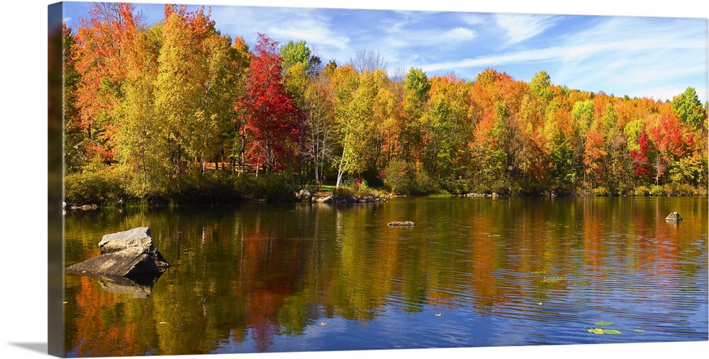 Maine, Lake George, New England, Skowhegan/Canaan towns, Autumn at Lake George