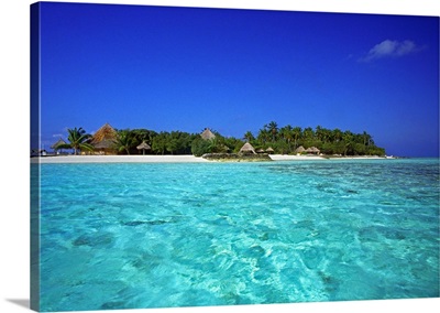 Maldives, Male Atoll, Makunudhoo, Tropics, Indian ocean, View of the island